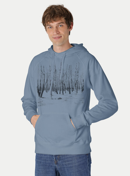 Peaces.bio - handbedruckte Biomode Hoodie Woodland Herren von Peaces.bio - handbedruckte Biomode