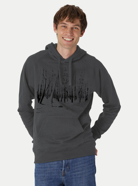 Peaces.bio - handbedruckte Biomode Hoodie Woodland Herren von Peaces.bio - handbedruckte Biomode