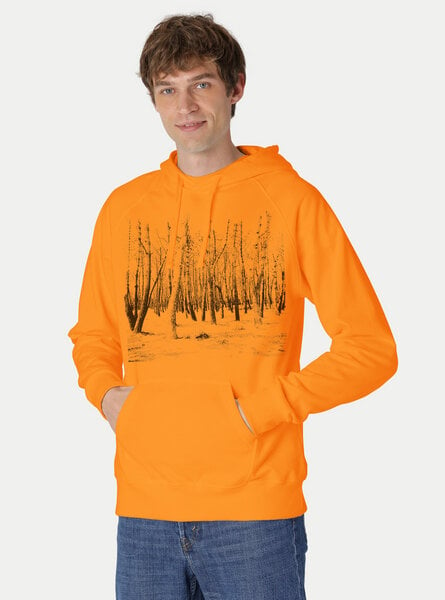 Peaces.bio - handbedruckte Biomode Hoodie Woodland Herren von Peaces.bio - handbedruckte Biomode