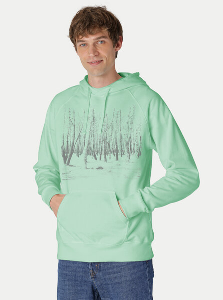 Peaces.bio - handbedruckte Biomode Hoodie Woodland Herren von Peaces.bio - handbedruckte Biomode