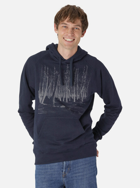 Peaces.bio - handbedruckte Biomode Hoodie Woodland Herren von Peaces.bio - handbedruckte Biomode