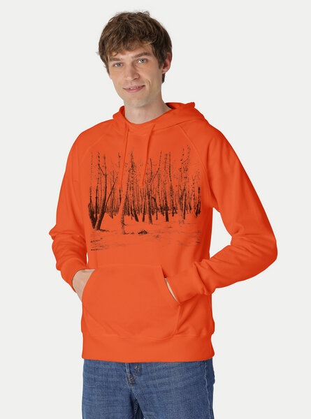 Peaces.bio - handbedruckte Biomode Hoodie Woodland Herren von Peaces.bio - handbedruckte Biomode