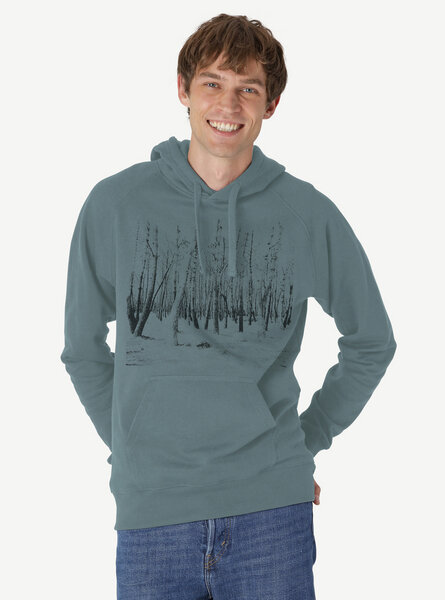 Peaces.bio - handbedruckte Biomode Hoodie Woodland Herren von Peaces.bio - handbedruckte Biomode