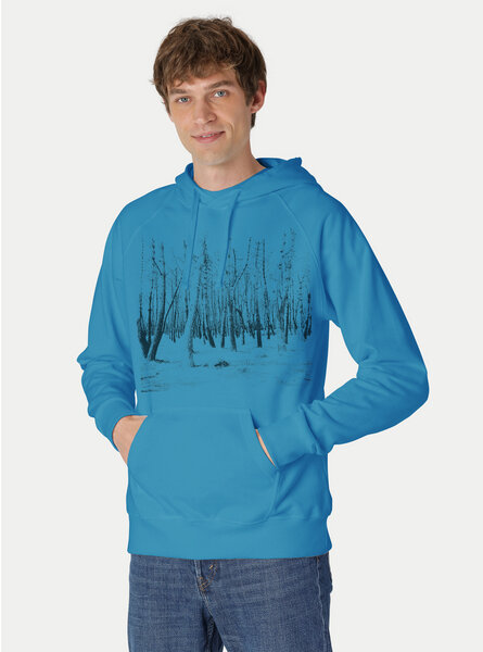 Peaces.bio - handbedruckte Biomode Hoodie Woodland Herren von Peaces.bio - handbedruckte Biomode