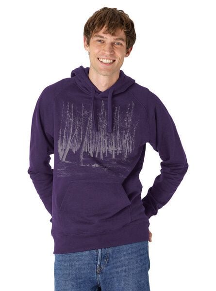 Peaces.bio - handbedruckte Biomode Hoodie Woodland Herren von Peaces.bio - handbedruckte Biomode