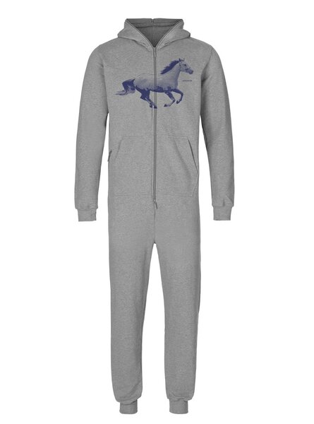 Peaces.bio - handbedruckte Biomode Jumpsuit Horsepower Herren von Peaces.bio - handbedruckte Biomode