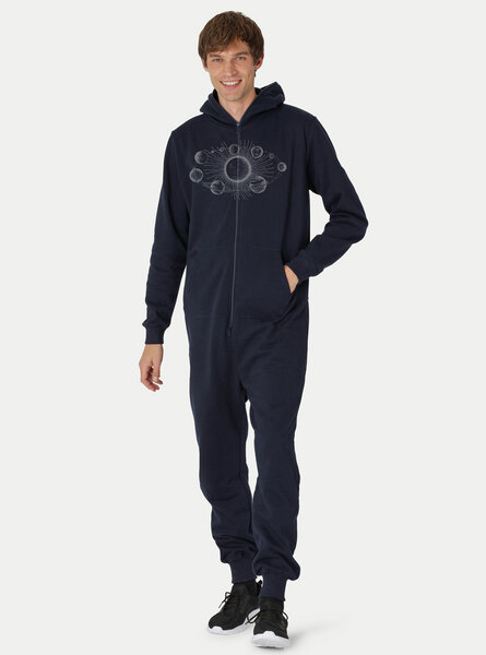 Peaces.bio - handbedruckte Biomode Jumpsuit Sonnensystem Herren von Peaces.bio - handbedruckte Biomode