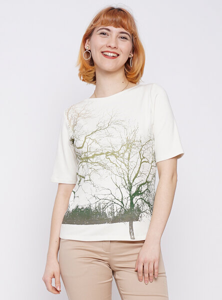 Peaces.bio - handbedruckte Biomode Peaces-Shirt Zauberlandschaft von Peaces.bio - handbedruckte Biomode