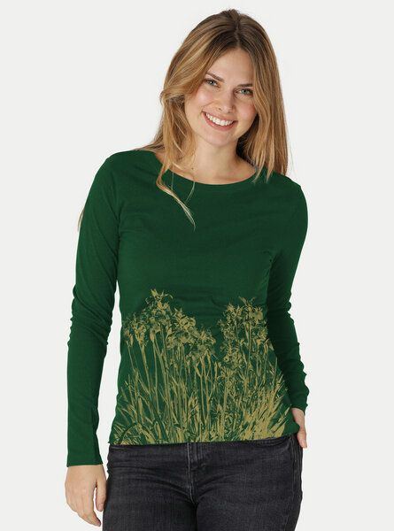 Peaces.bio - handbedruckte Biomode Langarmshirt Damen Mystic Iris Peaces.bio - handbedruckte Biomode Langarmshirt Damen Mystic Iris von Peaces.bio - handbedruckte Biomode