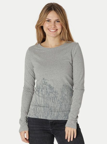 Peaces.bio - handbedruckte Biomode Langarmshirt Damen Mystic Iris von Peaces.bio - handbedruckte Biomode