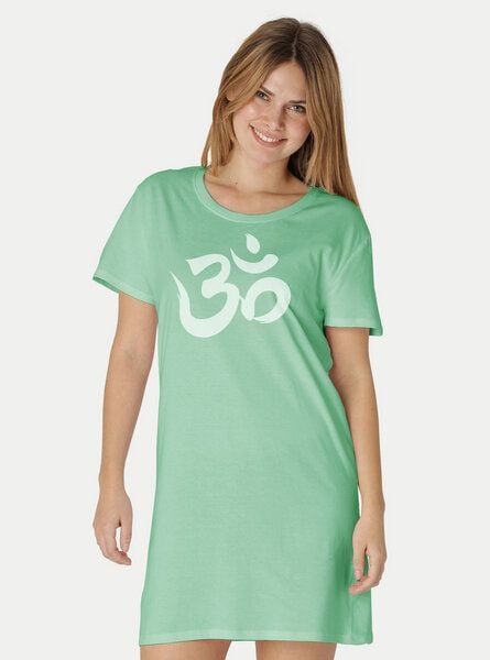 Peaces.bio - handbedruckte Biomode Longshirt "Om" Damen Peaces.bio - handbedruckte Biomode Longshirt "Om" Damen von Peaces.bio - handbedruckte Biomode