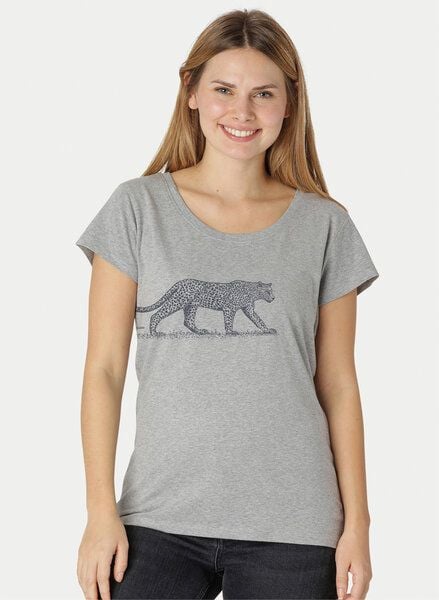 Peaces.bio - handbedruckte Biomode Loosefit Shirt Damen Leopard von Peaces.bio - handbedruckte Biomode