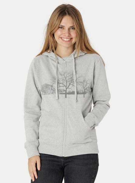 Peaces.bio - handbedruckte Biomode Zip-Hoodie Landscape Damen von Peaces.bio - handbedruckte Biomode