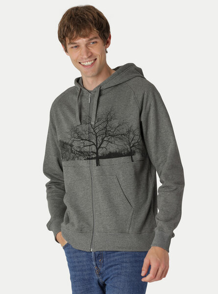 Peaces.bio - handbedruckte Biomode Zip-Hoodie Landscape Herren von Peaces.bio - handbedruckte Biomode