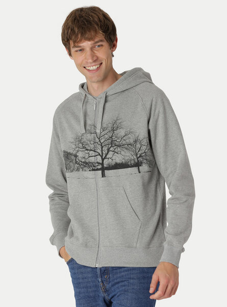 Peaces.bio - handbedruckte Biomode Zip-Hoodie Landscape Herren von Peaces.bio - handbedruckte Biomode