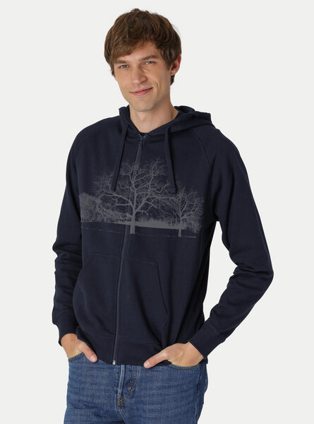 Peaces.bio - handbedruckte Biomode Zip-Hoodie Landscape Herren von Peaces.bio - handbedruckte Biomode