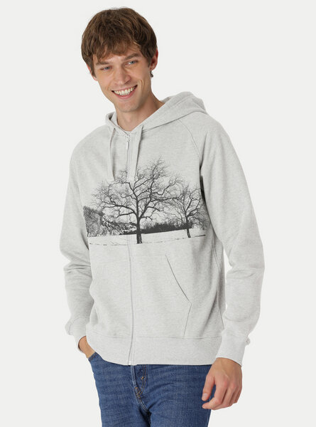 Peaces.bio - handbedruckte Biomode Zip-Hoodie Landscape Herren von Peaces.bio - handbedruckte Biomode