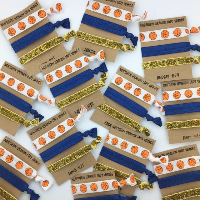 Basketball-Haarband, Team-Geschenk, Personalisierte Karte von PeachPoppyCo