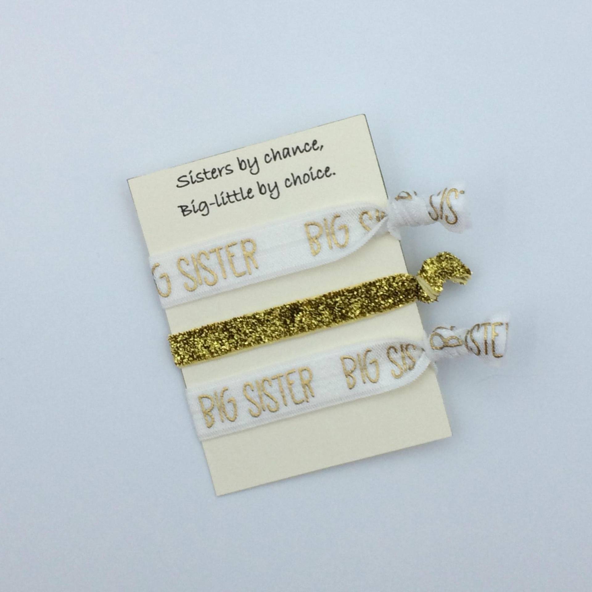 Sorority Big Sister Haargummi Set, Schwesternschaft Geschenk von PeachPoppyCo