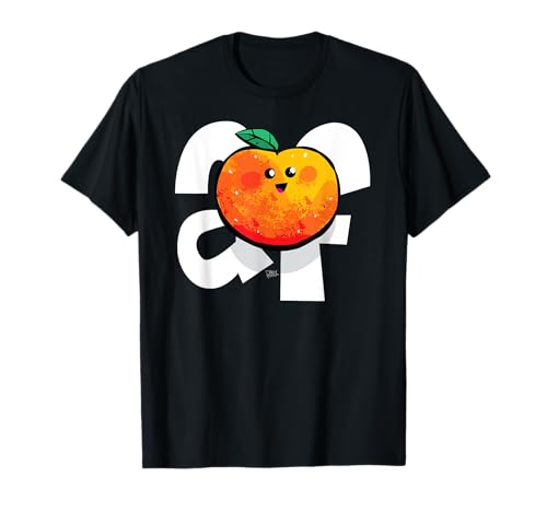 Peachy AF Kawaii Cute Peach Organic Fruit Veganes Geschenk für Damen T-Shirt von Peachy AF Kawaii Cute Peach by PoczaMade