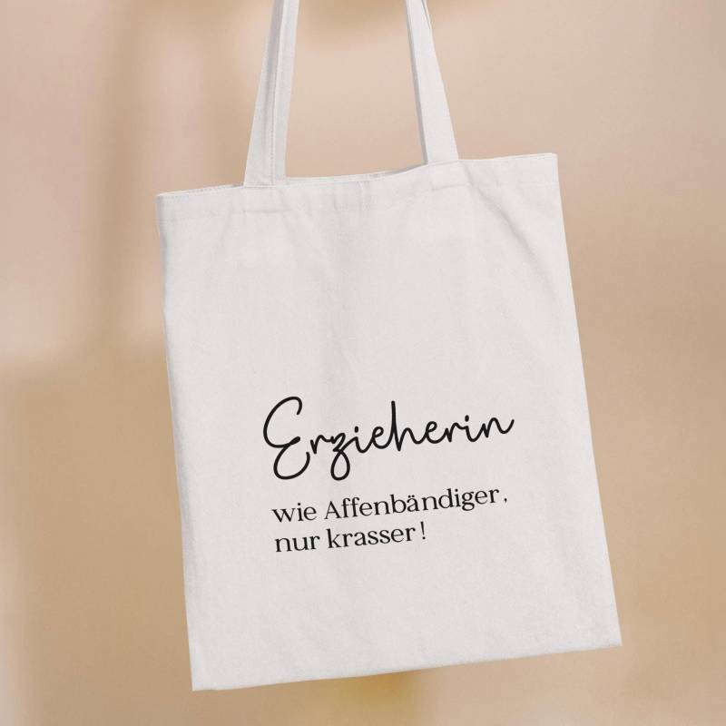 Jutebeutel Erzieherin | Affenbändiger Spruch Lustige Tasche Kita Geschenk Für Abschied Witziges Dankeschön Jutebeutel Erzieherin | Affenbändiger Spruch Lustige Tasche Kita Geschenk Für Abschied Witziges Dankeschön von PeachyDesignDE