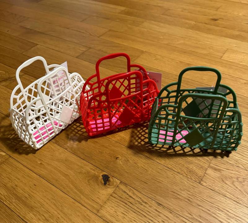 Retro-Basket Mini Von „Sun Jellies" Farbe Wählbar von PeacockBySandy