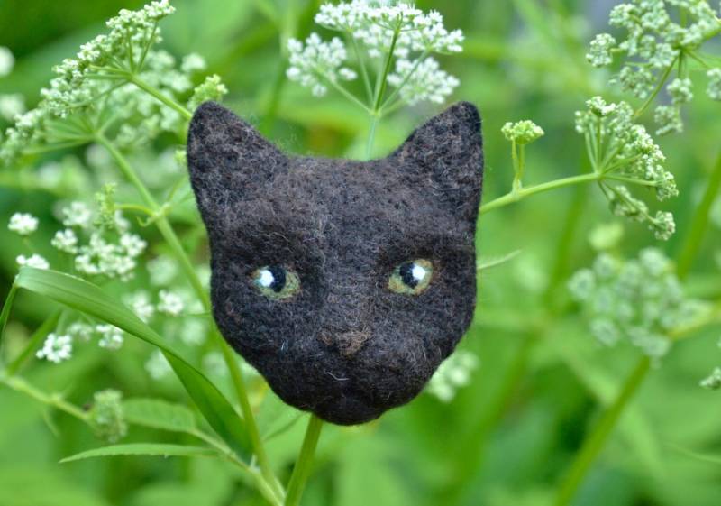 Filz Katzenbrosche #16/Katzenschmuck Wolldekoration Rucksacknadel Handtaschendekoration Versandfertig Filz Katzenbrosche #16/Katzenschmuck Wolldekoration Rucksacknadel Handtaschendekoration Versandfertig von PeacockFelt