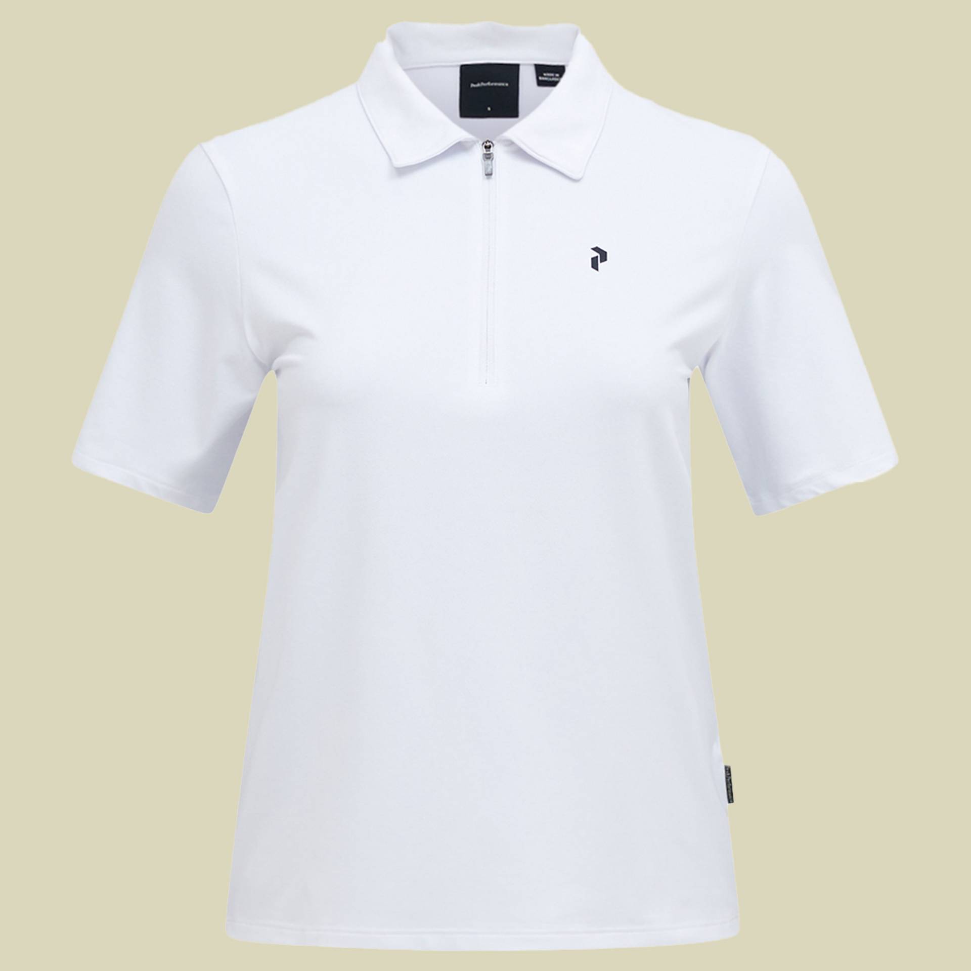 Comfort Zip Polo Women L weiß - white von Peak Performance
