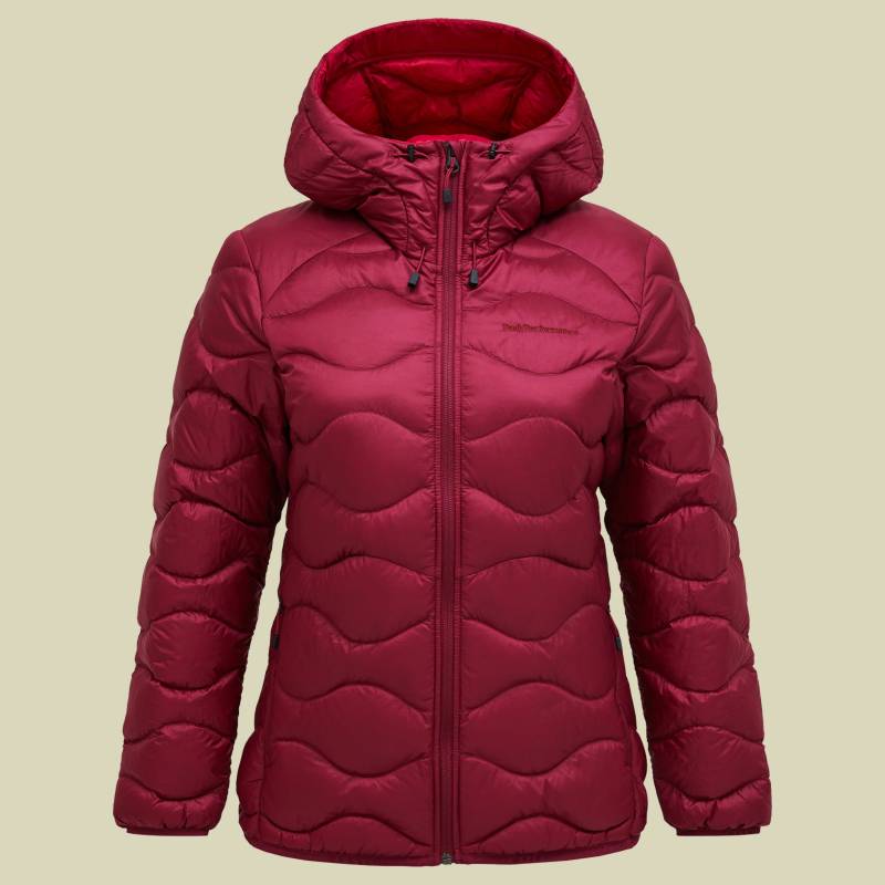 Helium Down Hood Jacket Women rot L - vertical zenit von Peak Performance