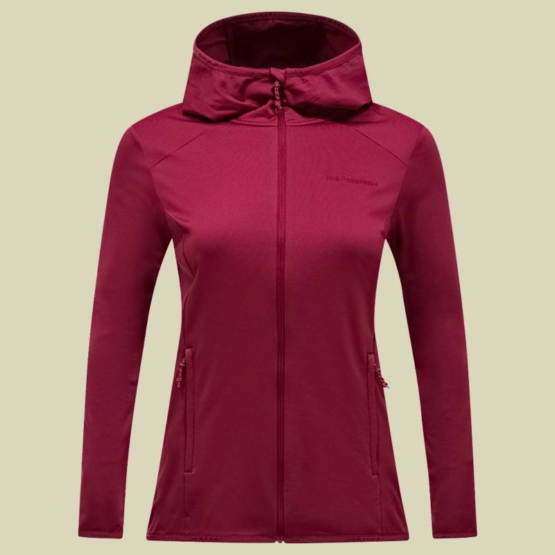 Light Zip Hood Women rot M - Farbe vertical zenith von Peak Performance