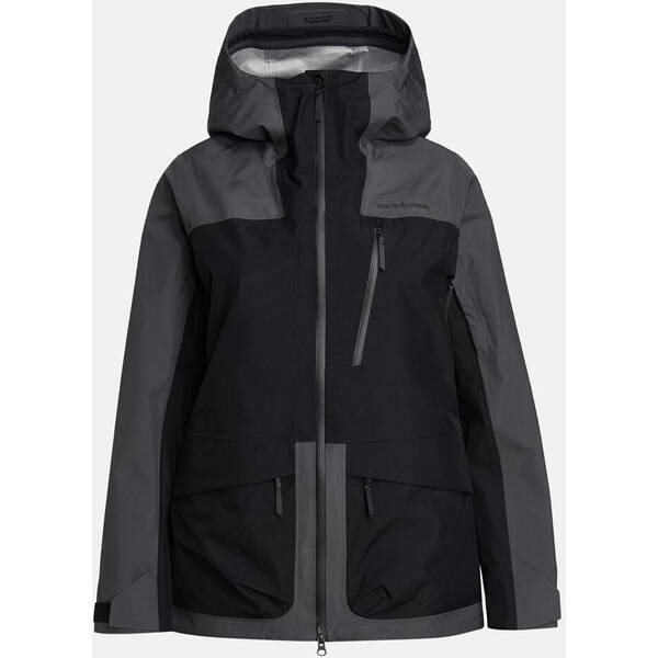 PEAK PERFORMANCE Damen Jacke W Vertical 3L Jacket-MOTION GREY-BLACK von Peak Performance