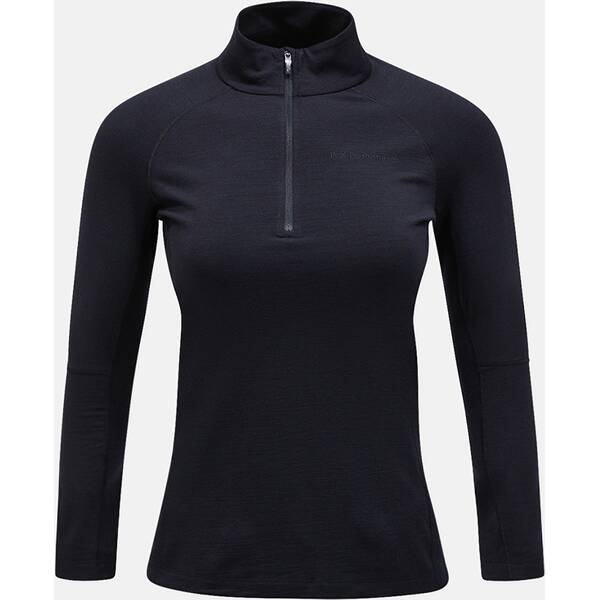 PEAK PERFORMANCE Damen Rolli W Magic Half Zip-BLACK-BLACK von Peak Performance