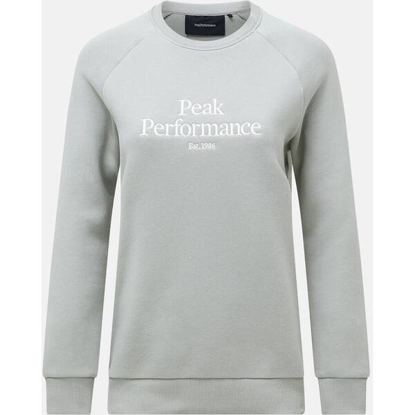 PEAK PERFORMANCE Damen Sweatshirt W Original Crew-LIMIT GREEN von Peak Performance