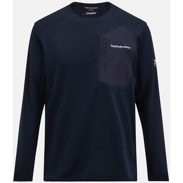 PEAK PERFORMANCE Herren Sweatshirt M Freelight Polartec Grid-BLACK von Peak Performance