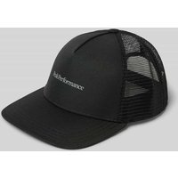 PEAK PERFORMANCE Trucker Cap mit Label-Print und verstärktem Schirm in Black, Größe 1 von Peak Performance