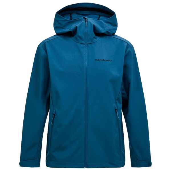Peak Performance - Explore Hood Jacket - Softshelljacke Gr S blau von Peak Performance