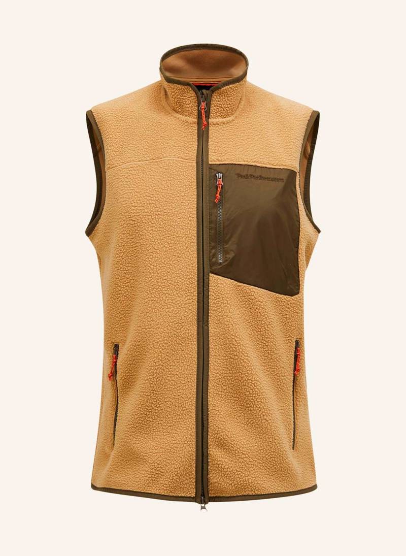 Peak Performance Fleeceweste braun von Peak Performance