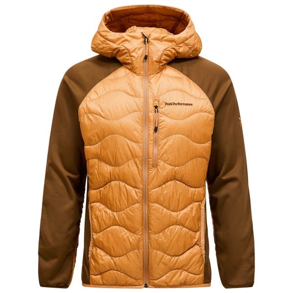 Peak Performance - Helium Down Hybrid Hood - Daunenjacke Gr M braun/orange von Peak Performance