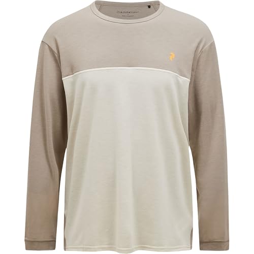 Peak Performance Herren Trail Wool Blend Longsleeve, avid beige-Sand Fog, M von Peak Performance