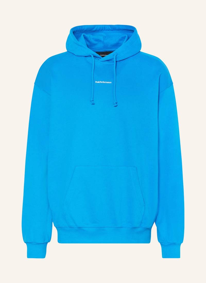 Peak Performance Hoodie Original Terry Hood blau von Peak Performance