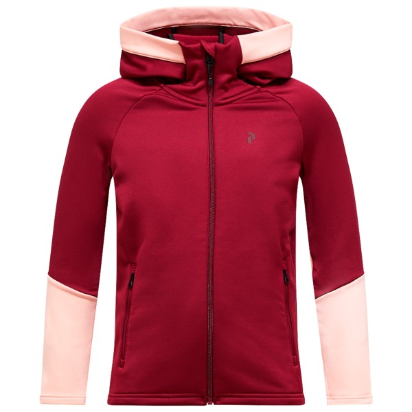 Peak Performance - Kid's Rider Essentials Zip Hood - Fleecejacke Gr 130 rot von Peak Performance