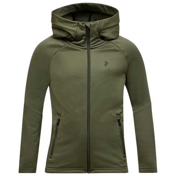 Peak Performance - Kid's Rider Essentials Zip Hood - Fleecejacke Gr 140 oliv von Peak Performance