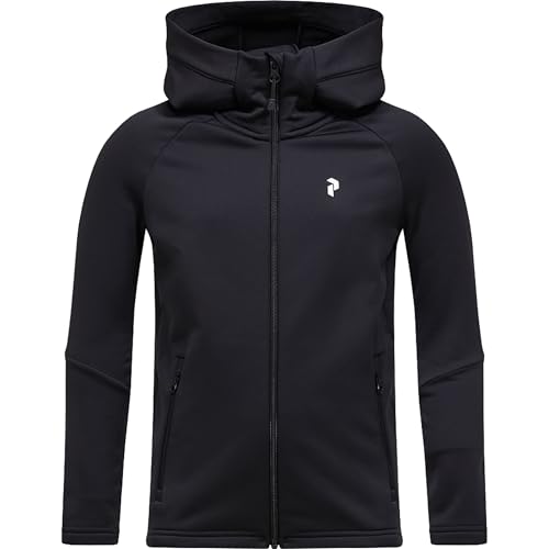 Peak Performance Kinder Rider Essentials Hoodie Jacke, black-black, 160 von Peak Performance