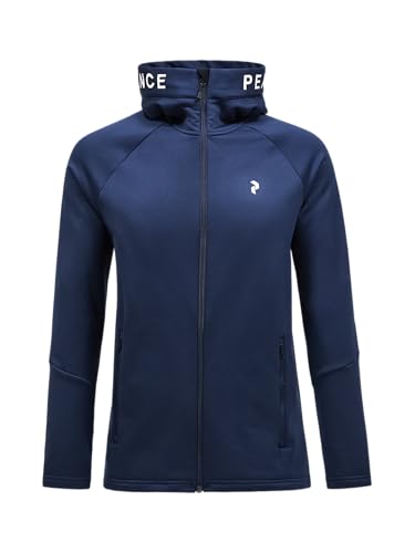 Peak Performance M Rider Zip Hood-Blue Shadow-Blue Shadow Black/ - L von PEAK PERFORMANCE