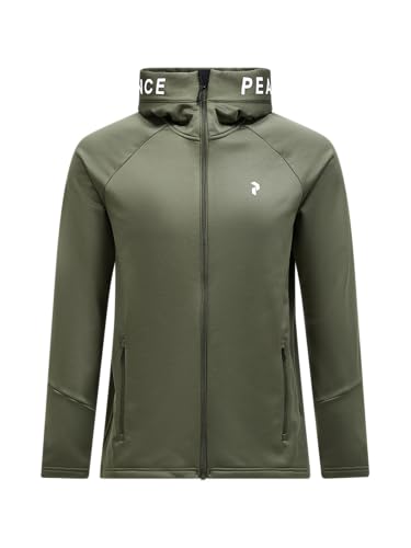 Peak Performance - Herren Mantel - Erwachsene Männer - Green - L - Anorak - Langarm - Reißverschluss - Kapuze - Gerade - Kerb-Kragen - Ungefüttert von Peak Performance