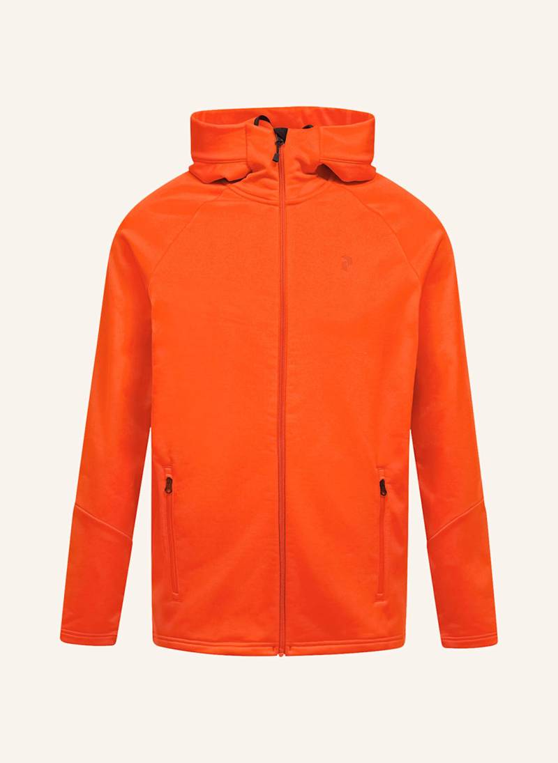 Peak Performance Midlayer-Jacke Rider Zip Hood orange Peak Performance Midlayer-Jacke Rider Zip Hood orange von Peak Performance