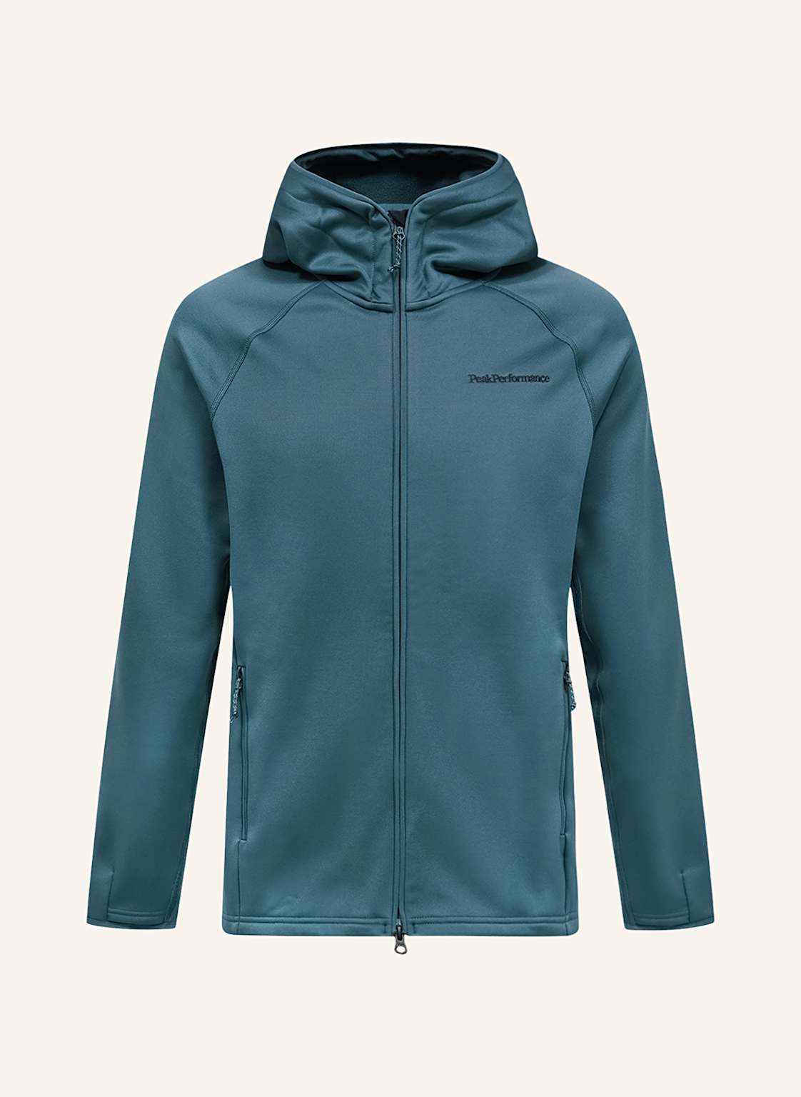 Peak Performance Midlayer-Jacke Zip Hood grau von Peak Performance