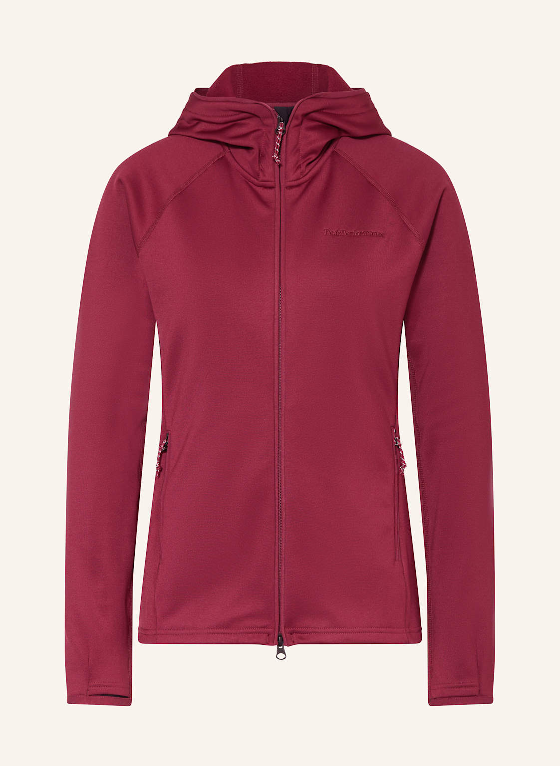 Peak Performance Midlayer-Jacke Zip Hood rot Peak Performance Midlayer-Jacke Zip Hood rot von Peak Performance