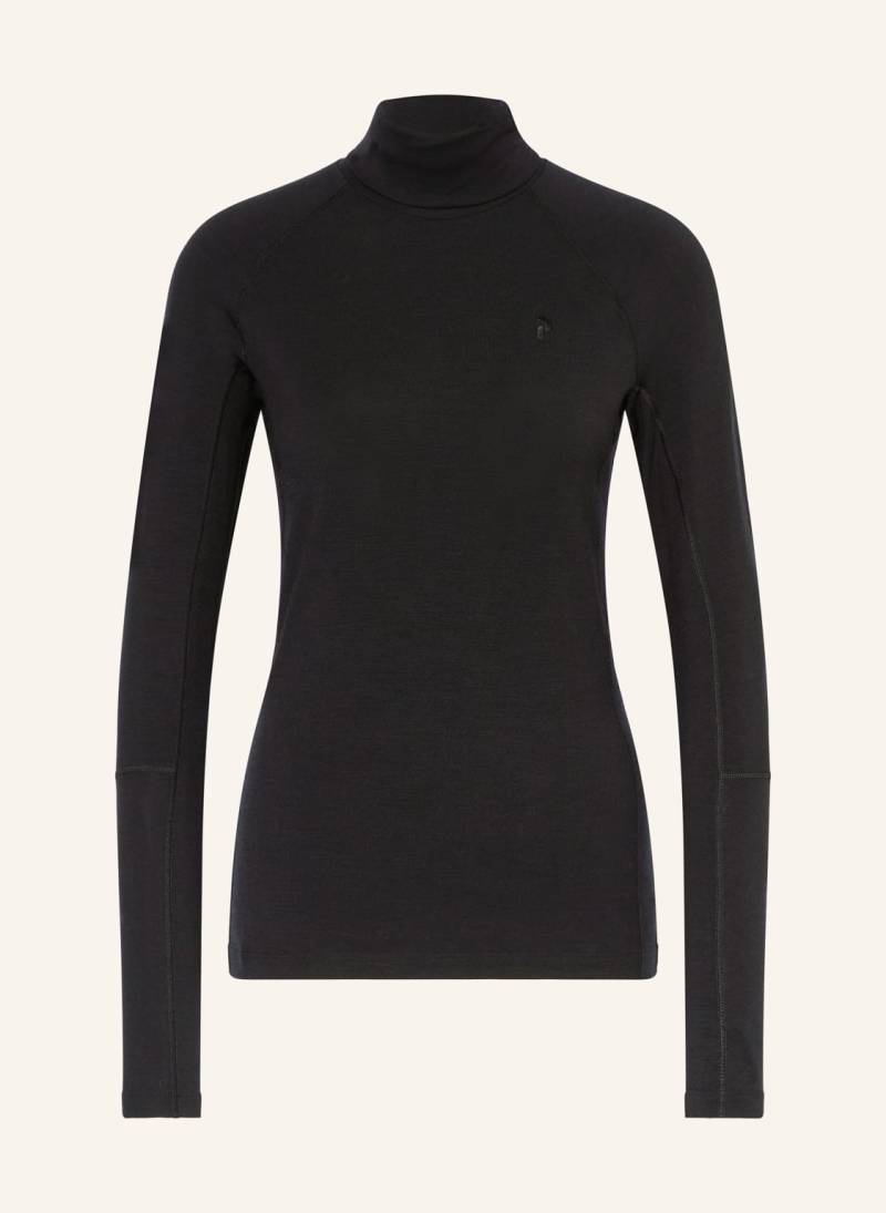 Peak Performance Midlayer Magic Mit Merinowolle schwarz von Peak Performance