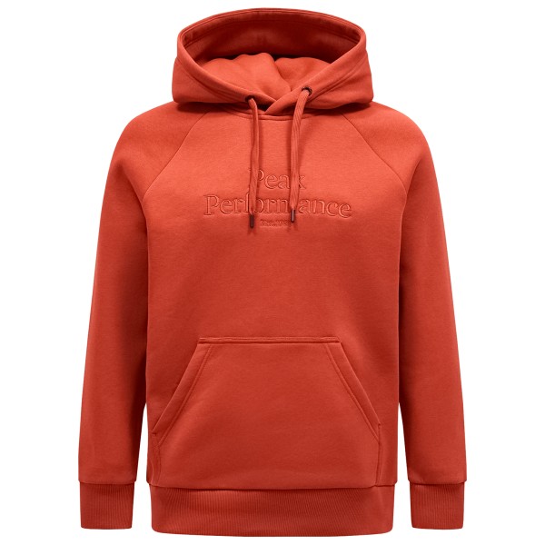 Peak Performance - Original Hood - Hoodie Gr S rot von Peak Performance